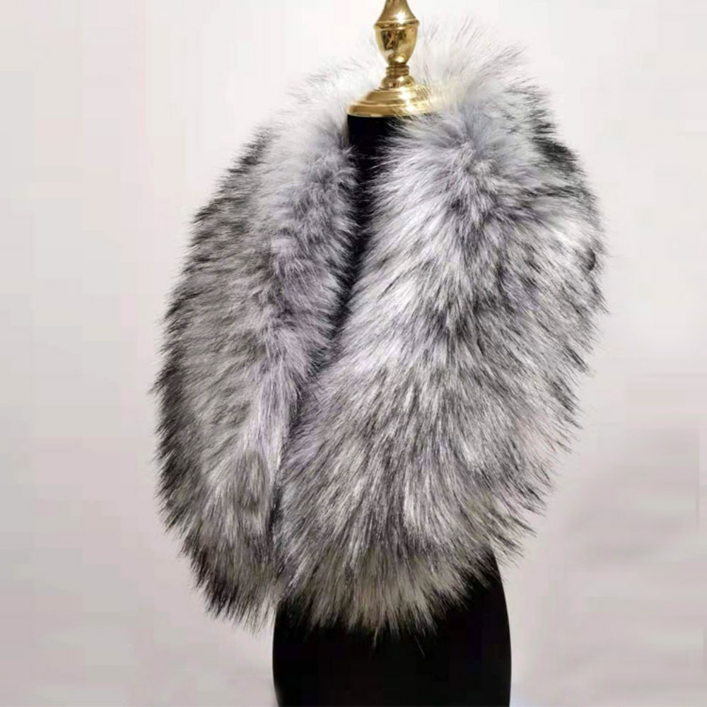 Winter Clothing Outdoor - New 80cm Large Faux Fur Collar