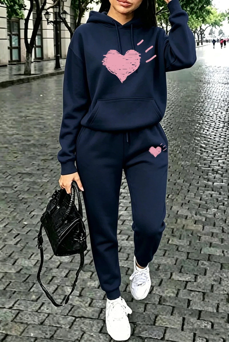 Winter Clothing Outdoor - Womens Tracksuit Street Casual Sweatshirts Sportswear