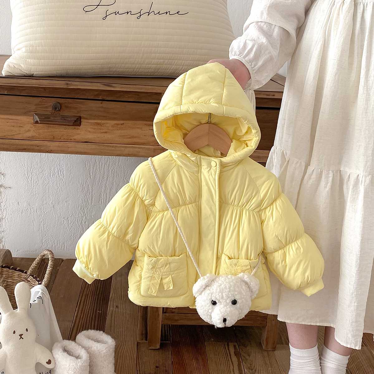 Yellow Winter Clothing - Baby Cotton Clothing Yellow Casual Cute