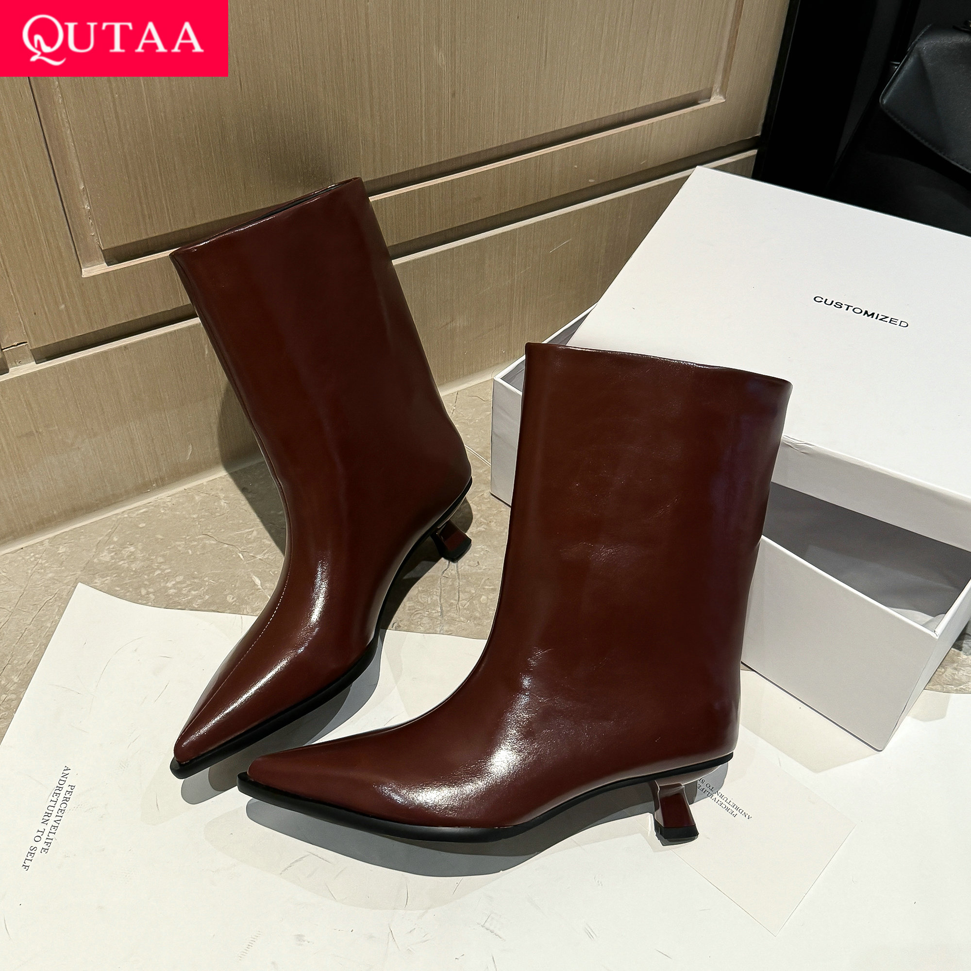 Winter Clothing Women'S - QUTAA 2026 Fashion Women Winter Ankle