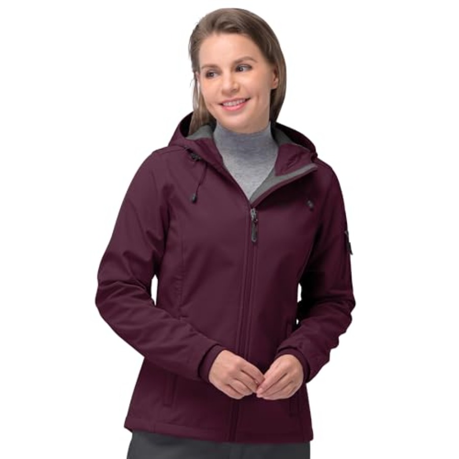 Windproof Jacket Softshell - 33, 000Feet Women's Softshell Jacket, Fleece