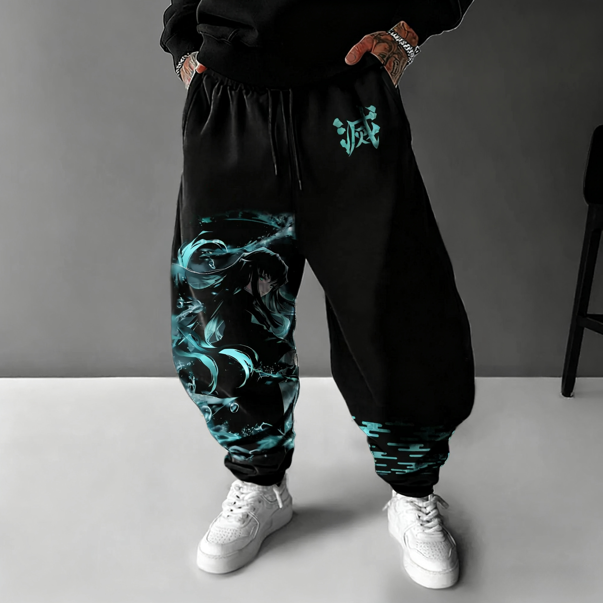 Winter Clothing Trends 2025 - Demon Slayer Anime Printed Sweatpants 2025