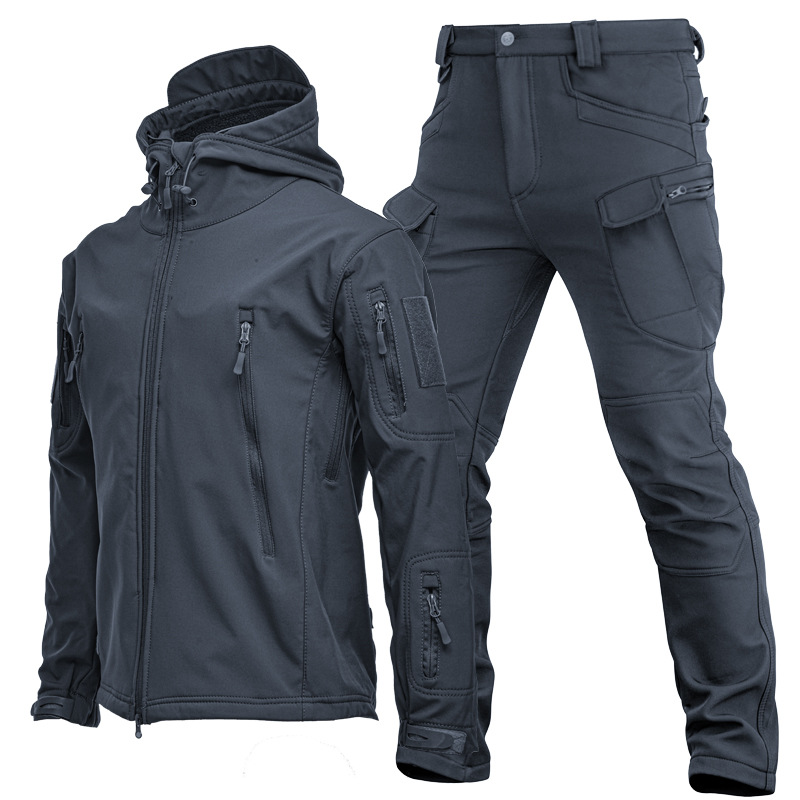 Mens Outdoor Shark Skin Softsh - đánh giá và giá Windproof Jacket Softshell