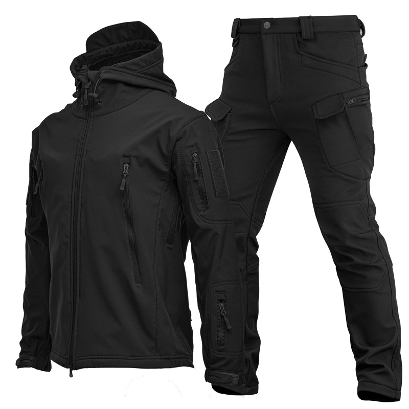 Mens Outdoor Shark Skin Softsh - đánh giá và giá Windproof Jacket Softshell