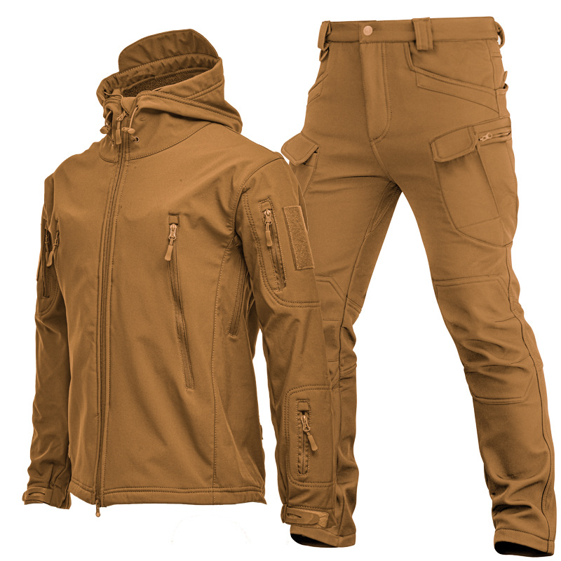 Mens Outdoor Shark Skin Softsh - đánh giá và giá Windproof Jacket Softshell