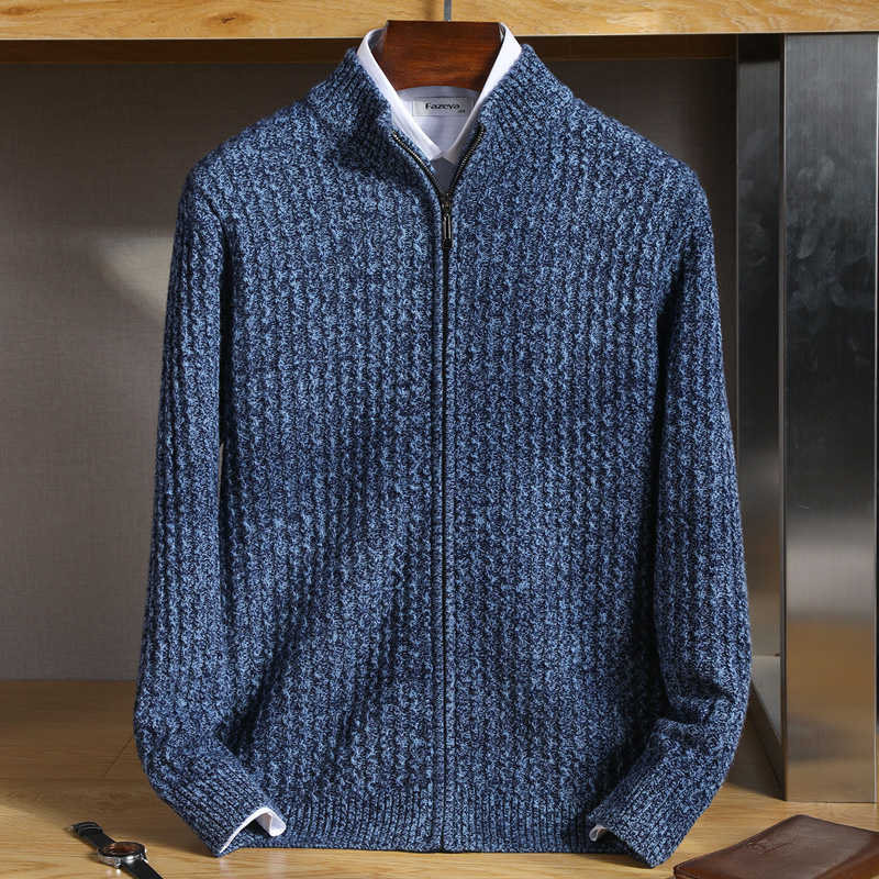 Men's Zipper Mock Collar Thick - đánh giá và giá Wool Blend Coat