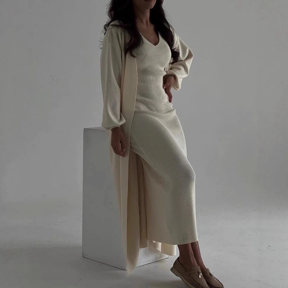 Women Knitted Dress Suit Cardi - đánh giá và giá Winter Clothing Trends 2025