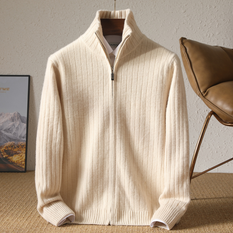 Men 100% Merino Wool Stand-Up  - đánh giá và giá Wool Blend Coat