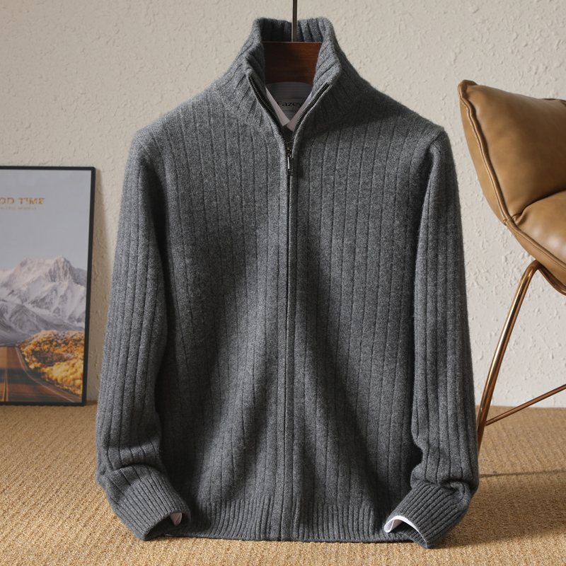 Men 100% Merino Wool Stand-Up  - đánh giá và giá Wool Blend Coat