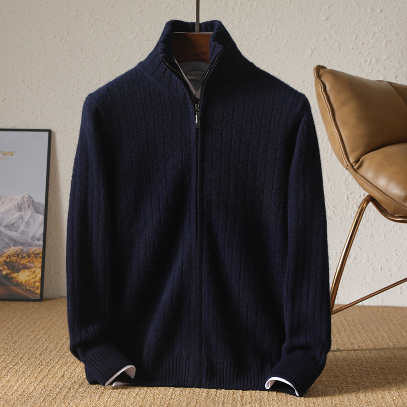 Men 100% Merino Wool Stand-Up  - đánh giá và giá Wool Blend Coat