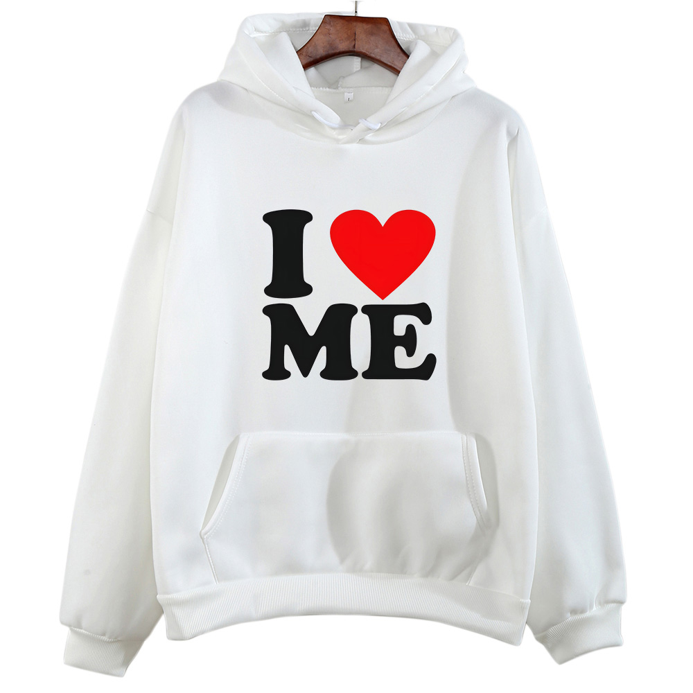 I Love Me Print Sweatshirts Pr - đánh giá và giá Winter Clothing Drawing