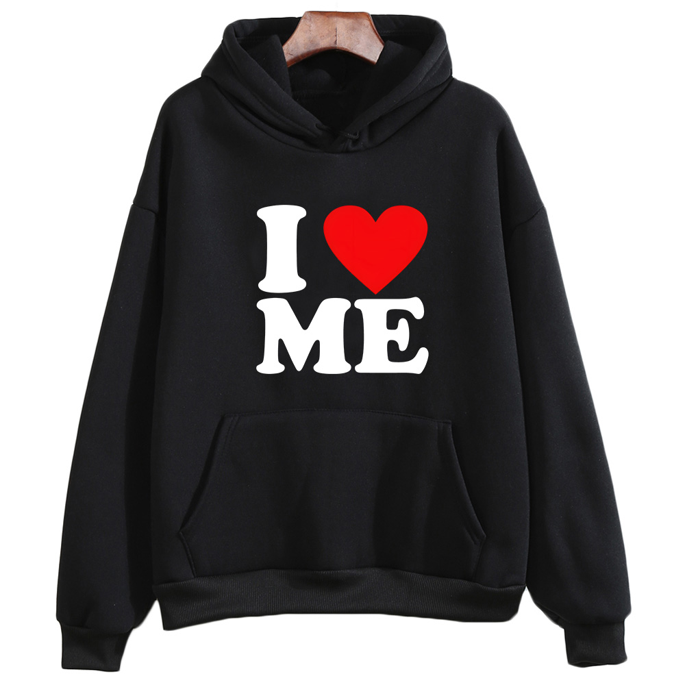 I Love Me Print Sweatshirts Pr - đánh giá và giá Winter Clothing Drawing