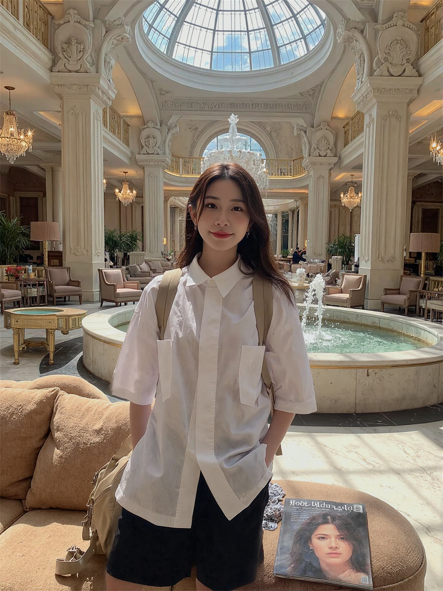 Short Sleeve Korean Style Shir - đánh giá và giá Winter Clothing Trends 2025 Women'S