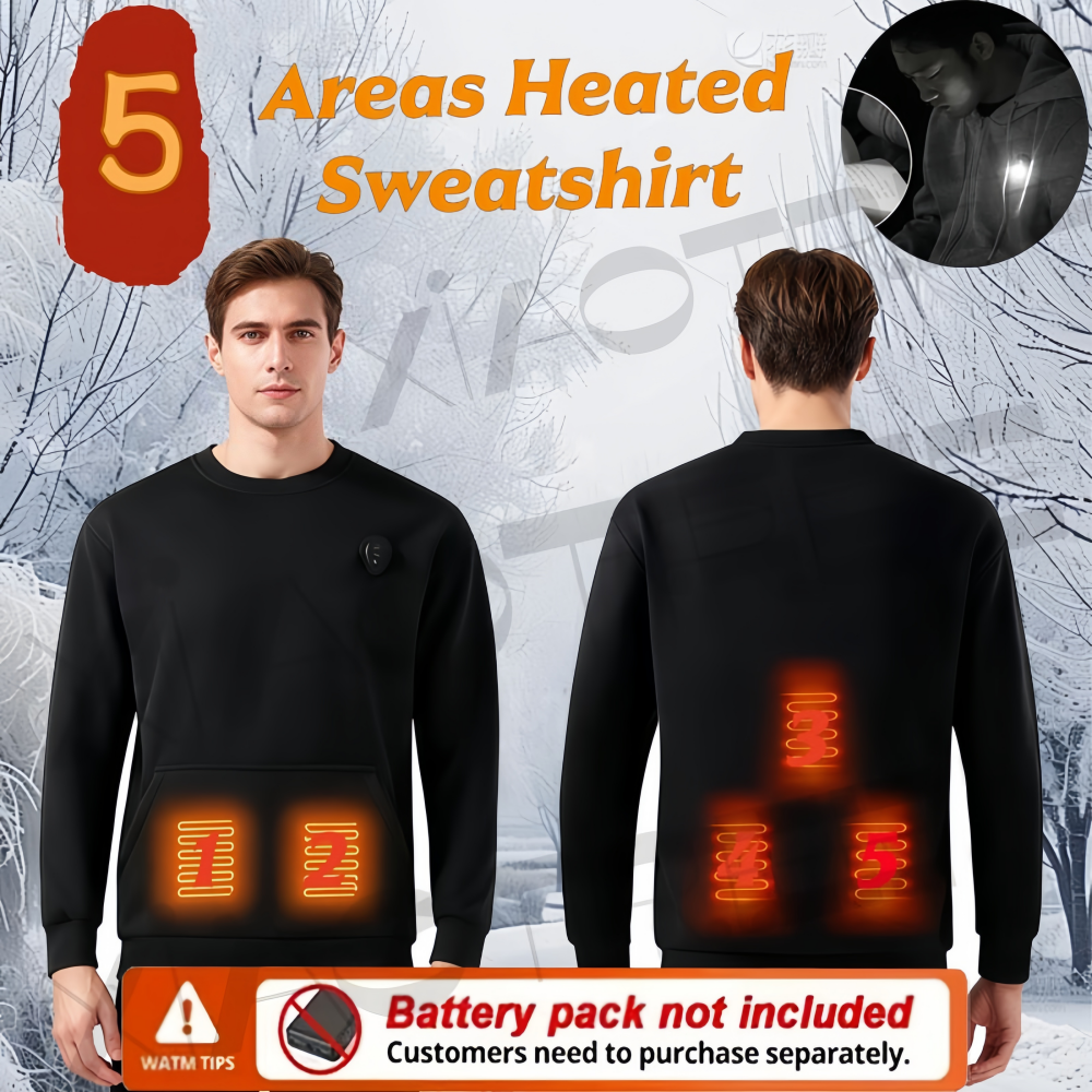 New USB Heated Hoodie, Men's F - đánh giá và giá Winter Clothing Outdoor