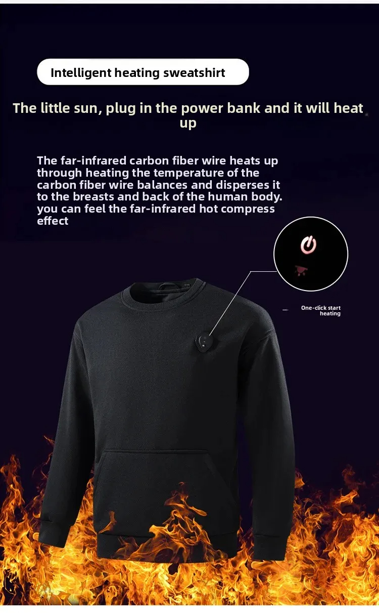 New USB Heated Hoodie, Men's F - đánh giá và giá Winter Clothing Outdoor