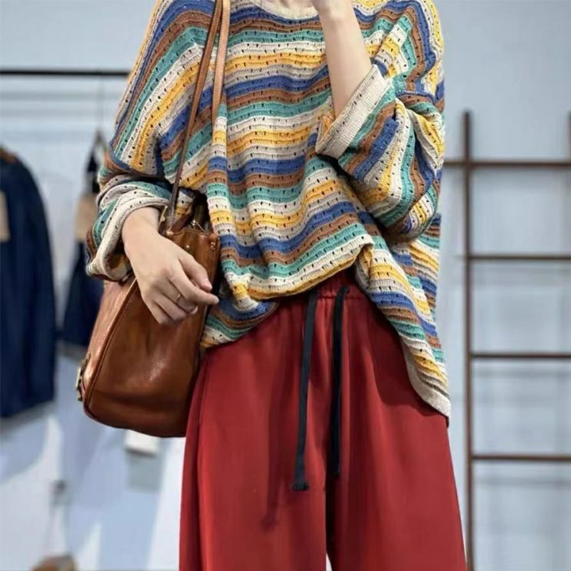 Spring Women Striped Long Slee - đánh giá và giá Yellow Winter Clothing