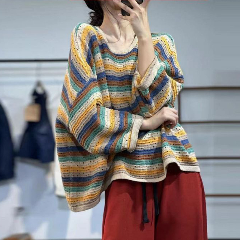 Spring Women Striped Long Slee - đánh giá và giá Yellow Winter Clothing