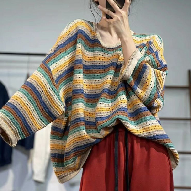 Spring Women Striped Long Slee - đánh giá và giá Yellow Winter Clothing