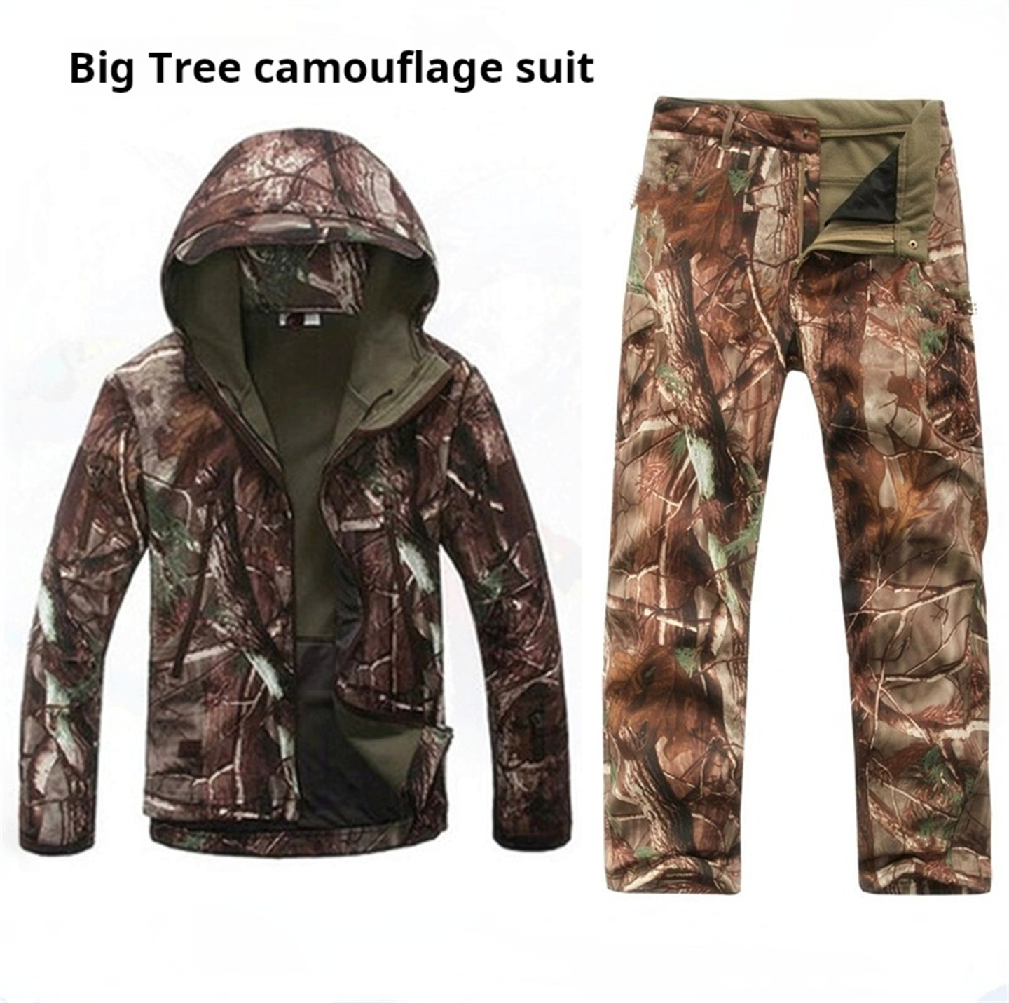 Men Women's Camouflage Hunting - đánh giá và giá Windproof Jacket Softshell