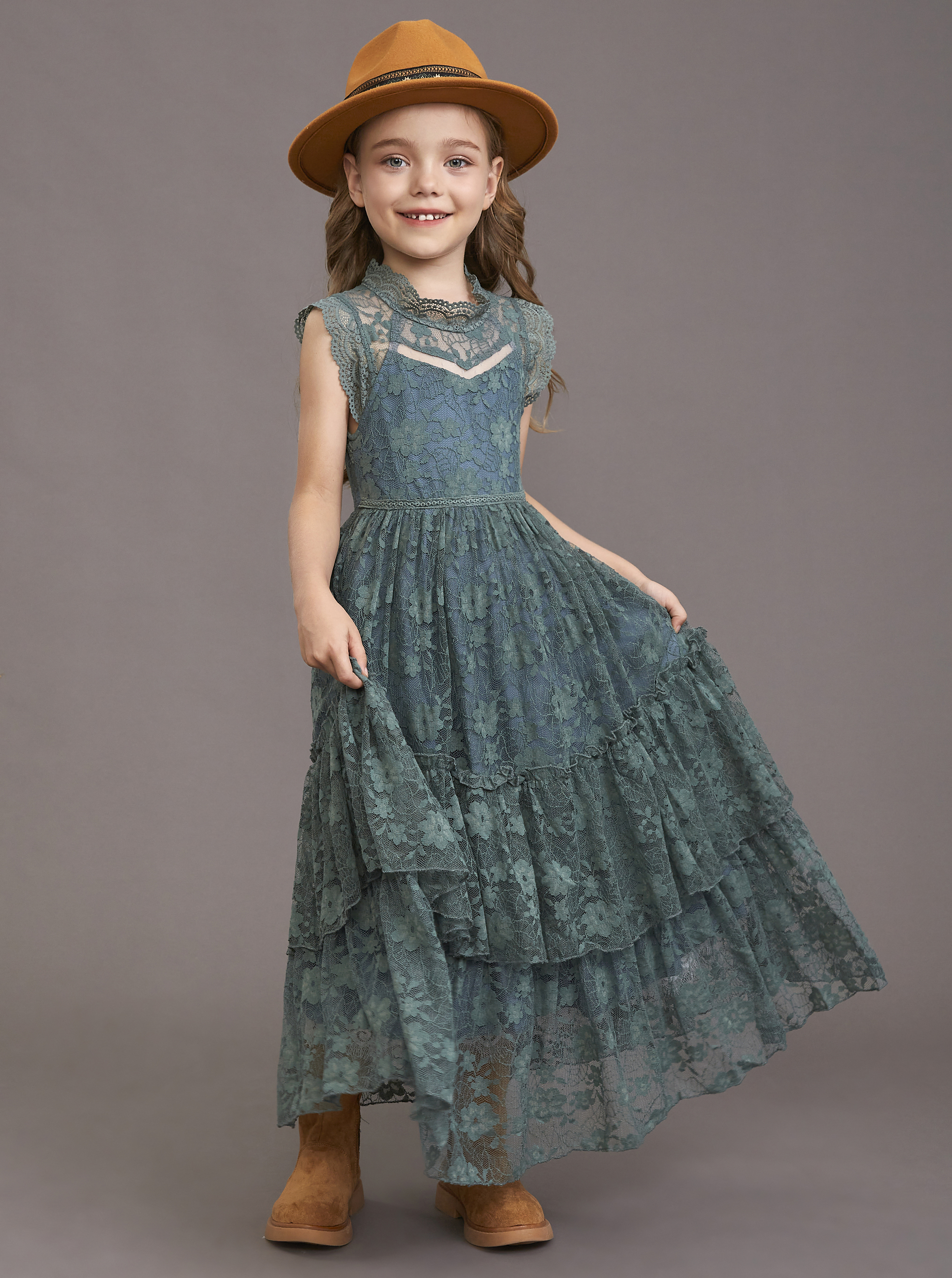 Girls Flower Dress Lace Cotton - đánh giá và giá Winter Clothing Storage