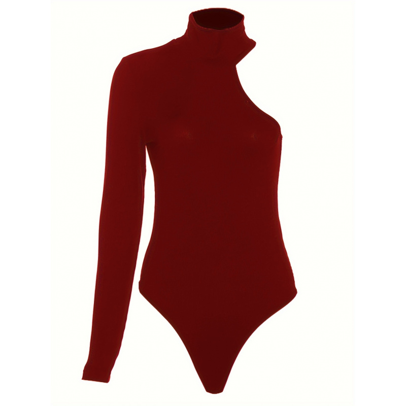 Solid Asymmetric One Shoulder  - đánh giá và giá Winter Clothing Women'S