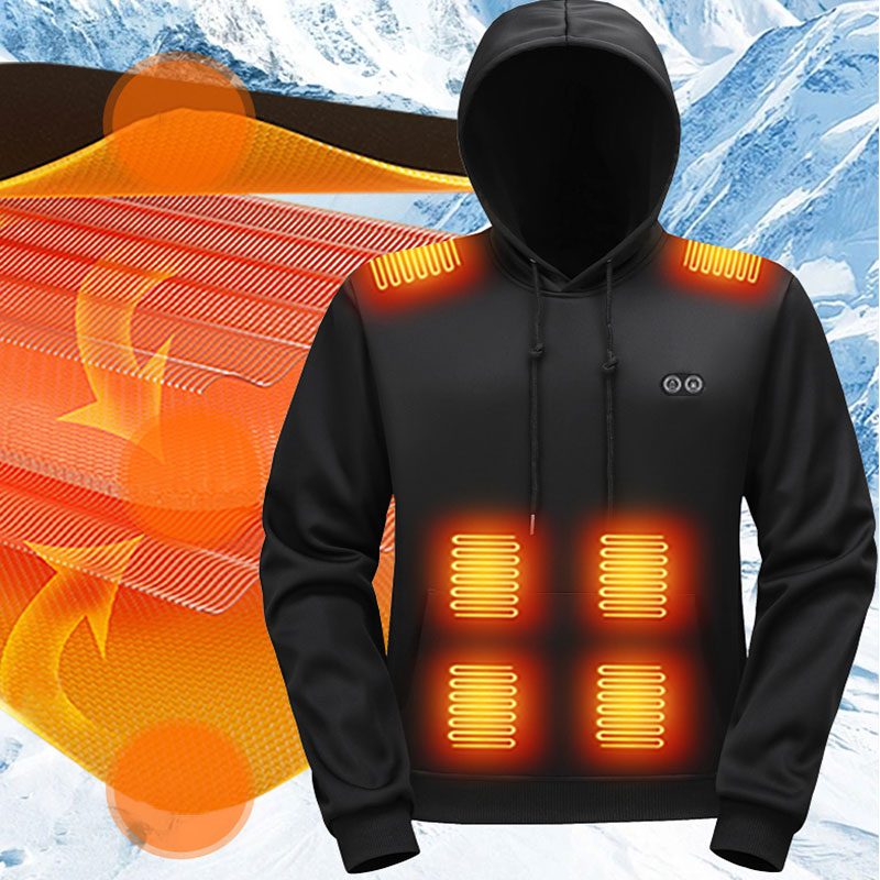 17 Zone Heating Hoodie Sweatsh - đánh giá và giá Winter Clothing Outdoor