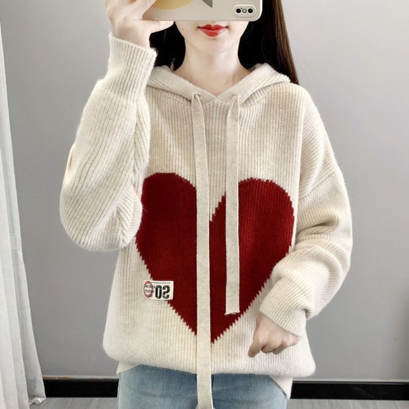 Beige Women's Hoodies Sweatshi - đánh giá và giá Winter Clothing Drawing