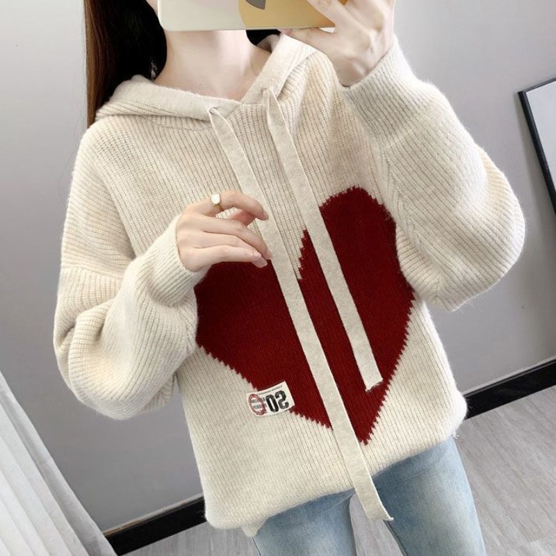 Beige Women's Hoodies Sweatshi - đánh giá và giá Winter Clothing Drawing