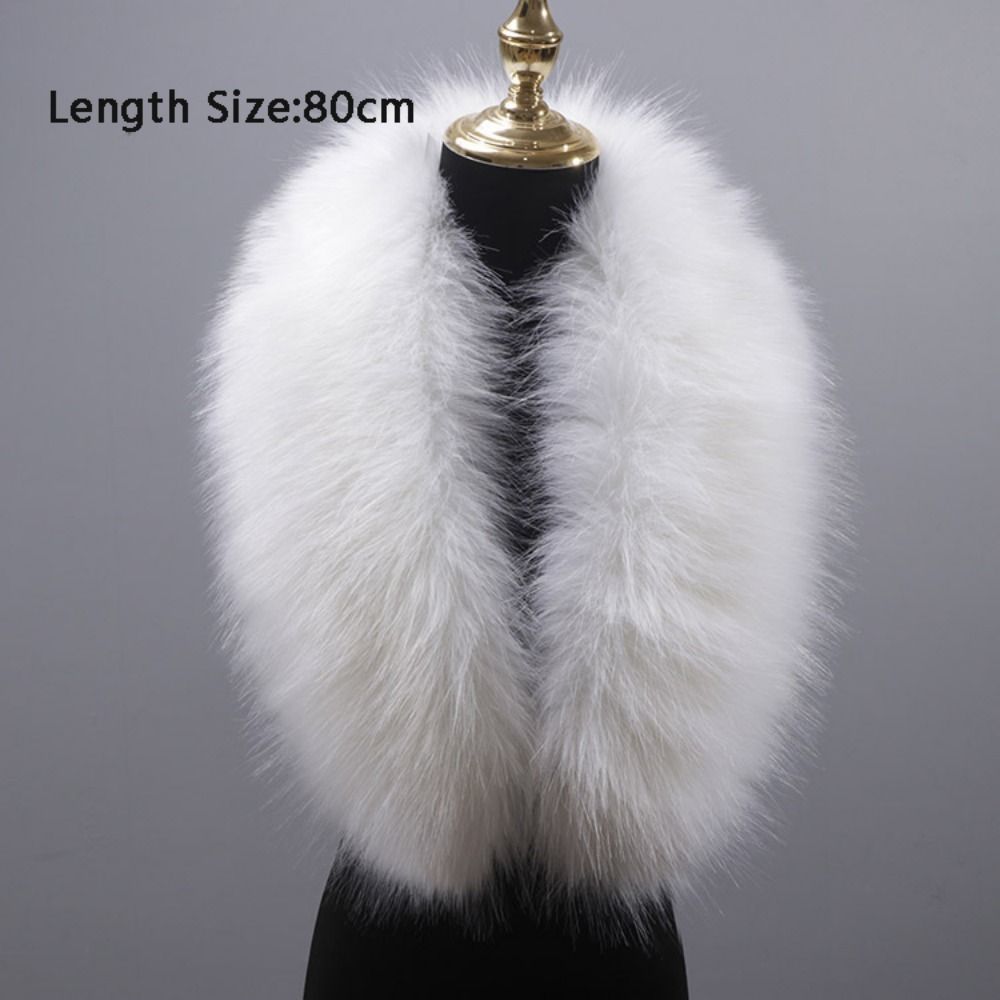 New 80cm Large Faux Fur Collar - đánh giá và giá Winter Clothing Outdoor