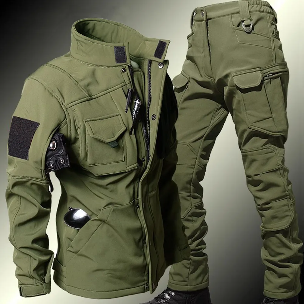 Men's Tactical Sets Winter Sha - đánh giá và giá Windproof Jacket Softshell