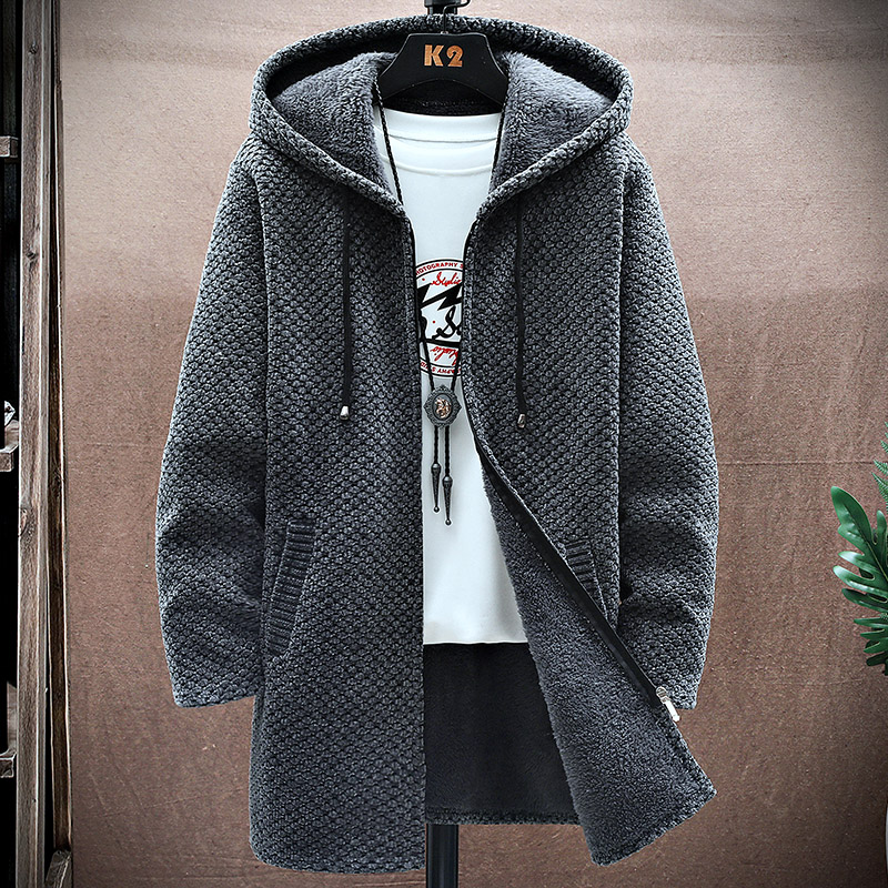 Men's Cardigan Cashmere Long C - đánh giá và giá Wool Blend Coat