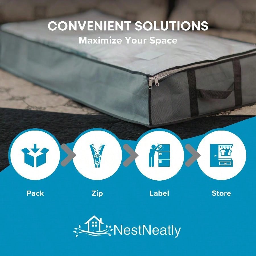 3 Pack Under Bed Storage Bags  - đánh giá và giá Winter Clothing Storage