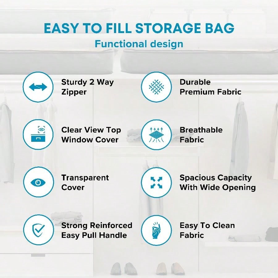 3 Pack Under Bed Storage Bags  - đánh giá và giá Winter Clothing Storage