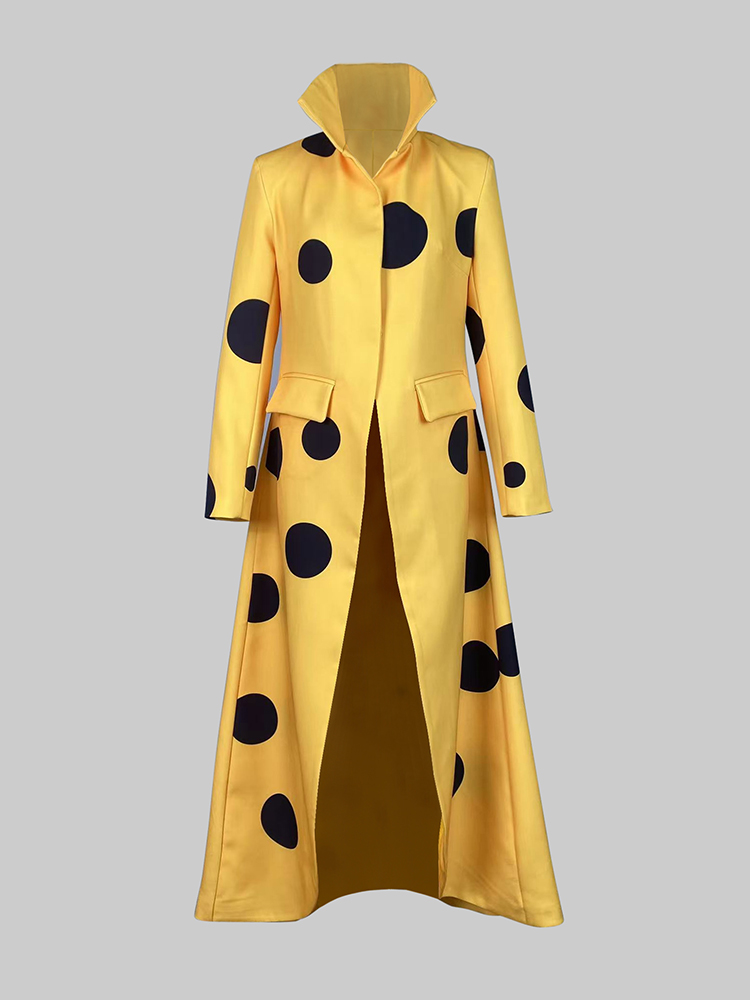 Gymystars Polka-Dot Woolen Coa - đánh giá và giá Yellow Winter Clothing