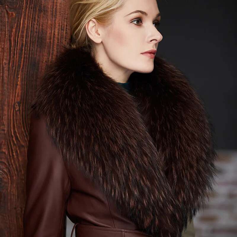 Raccoon Fur Collar Female Wint - đánh giá và giá Winter Clothing Outdoor