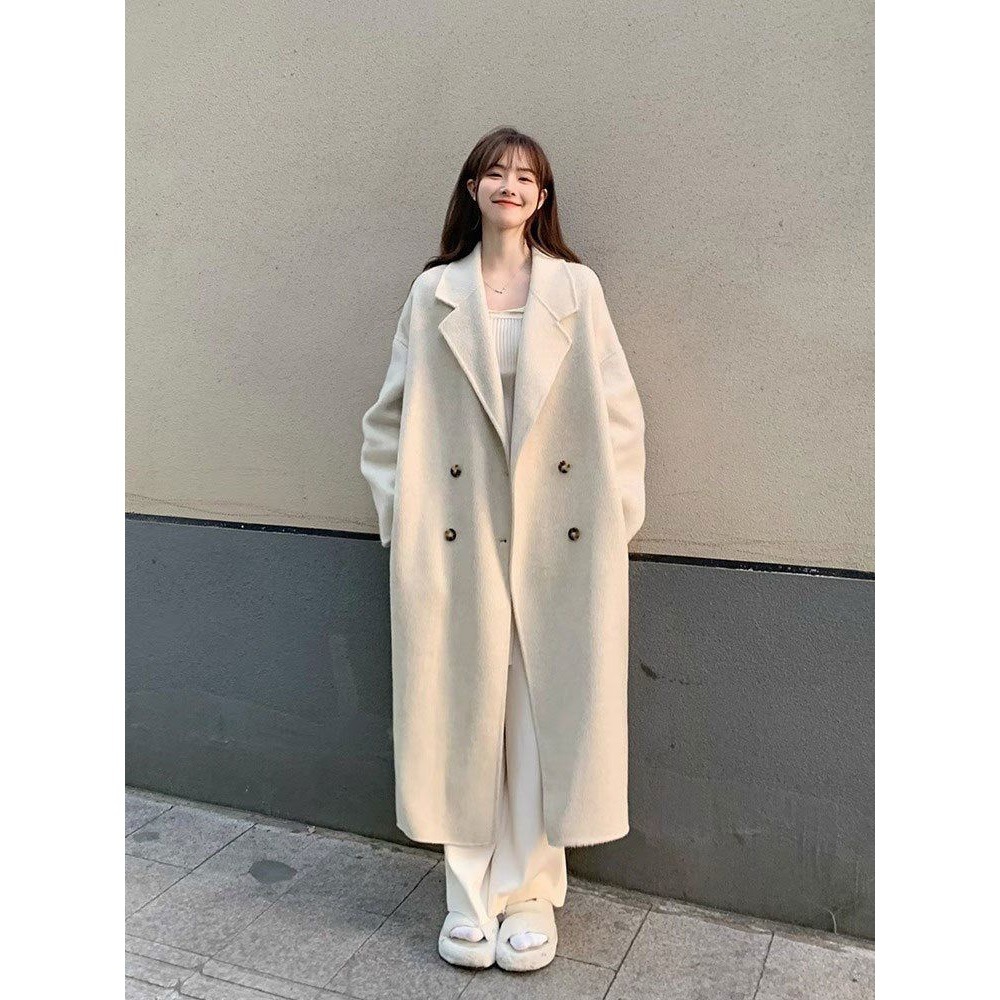 Women's Thickened Woolen Coat  - đánh giá và giá Wool Blend Coat