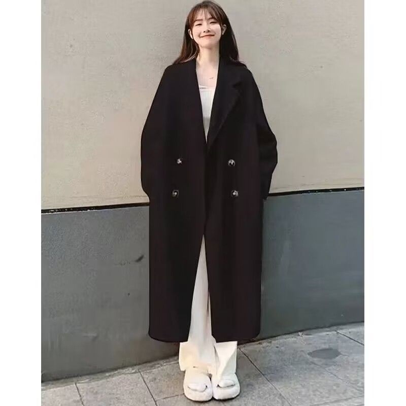 Women's Thickened Woolen Coat  - đánh giá và giá Wool Blend Coat