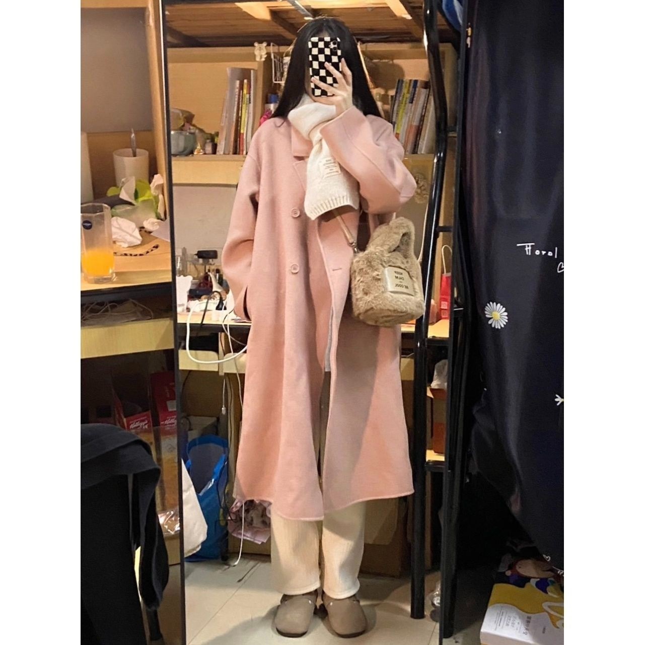 Women's Thickened Woolen Coat  - đánh giá và giá Wool Blend Coat