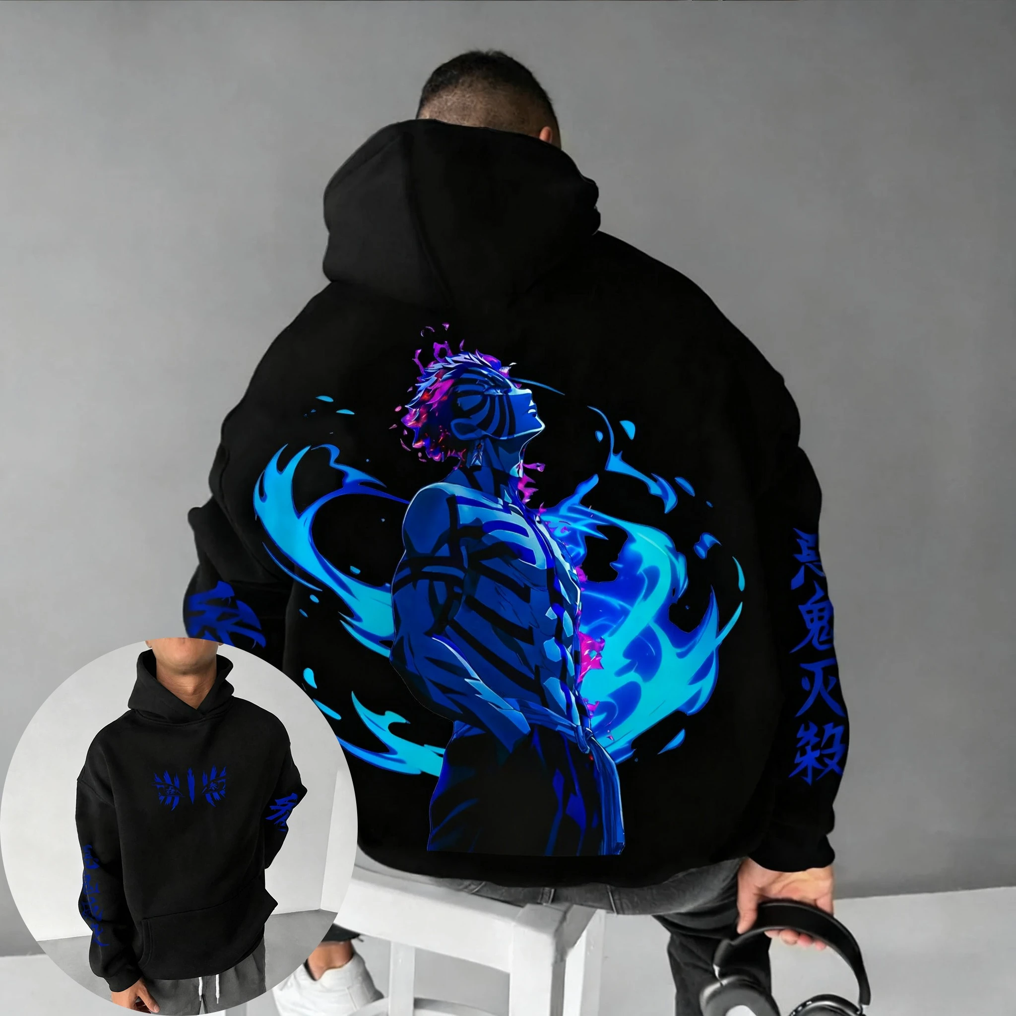 Demon Slayer Anime Akaza Print - đánh giá và giá Winter Clothing Trends 2025 Women'S