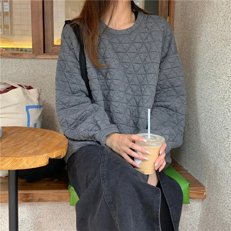 Loose Sweatshirt Female Winter - đánh giá và giá Yellow Winter Clothing